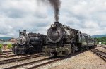 BLW 26 passing Rahway Valley 15 in the Steamtown Yard